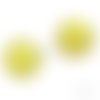 Perles polaris 16mm rondes mat - jaune