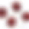 Perles polaris cylindre mat 8x10mm - rouge foncé