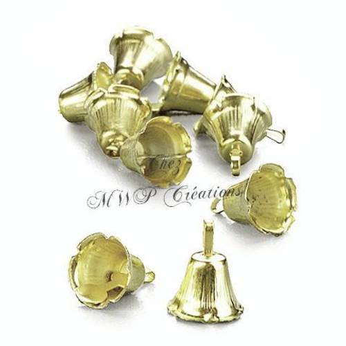 Wambere Lot De 50 Petites Clochettes Pour Le Bricolage, Mini Clochettes, Protection Contre La Rouille, Clochettes En Métal Pour Bijoux, Bricolage, Emballage Cadeau, Décoration De Noël, Bronze, 25 Mm