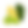 Trio de plumes de marabout - mix vert clair -