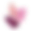 Trio de plumes de marabout - mix rose/violet -