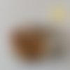 Perles rondes nacrées en verre ciré 4mm, boite de 100 - doré