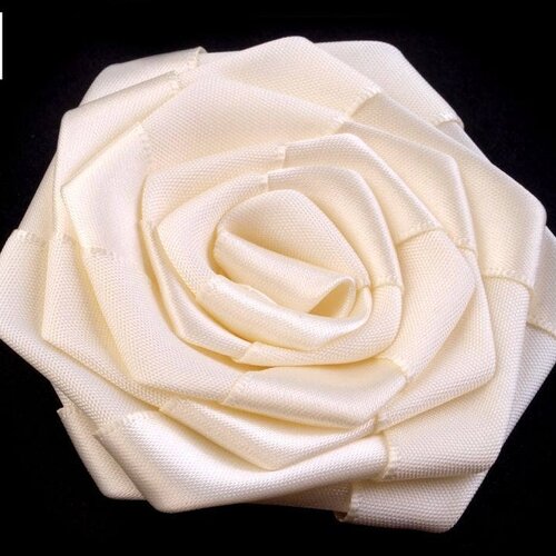 3 roses en satin 70mm / nombreux coloris / fleurs en ruban de satin, petites roses tissu décoration mariage, appliqués fleurs