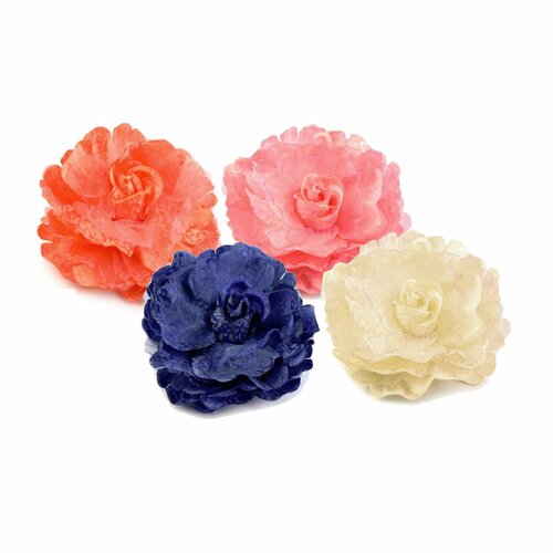 Grosse fleur tissu / nombreux coloris / broche fleur, accessoire coiffure, fleur cheveux, fleur en tissu, fleur décorative à coudre