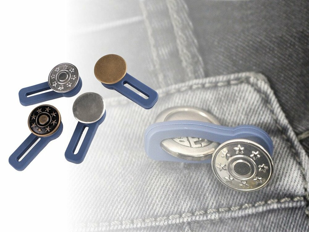 Acheter Extension de boutons de jeans en métal, couture gratuite