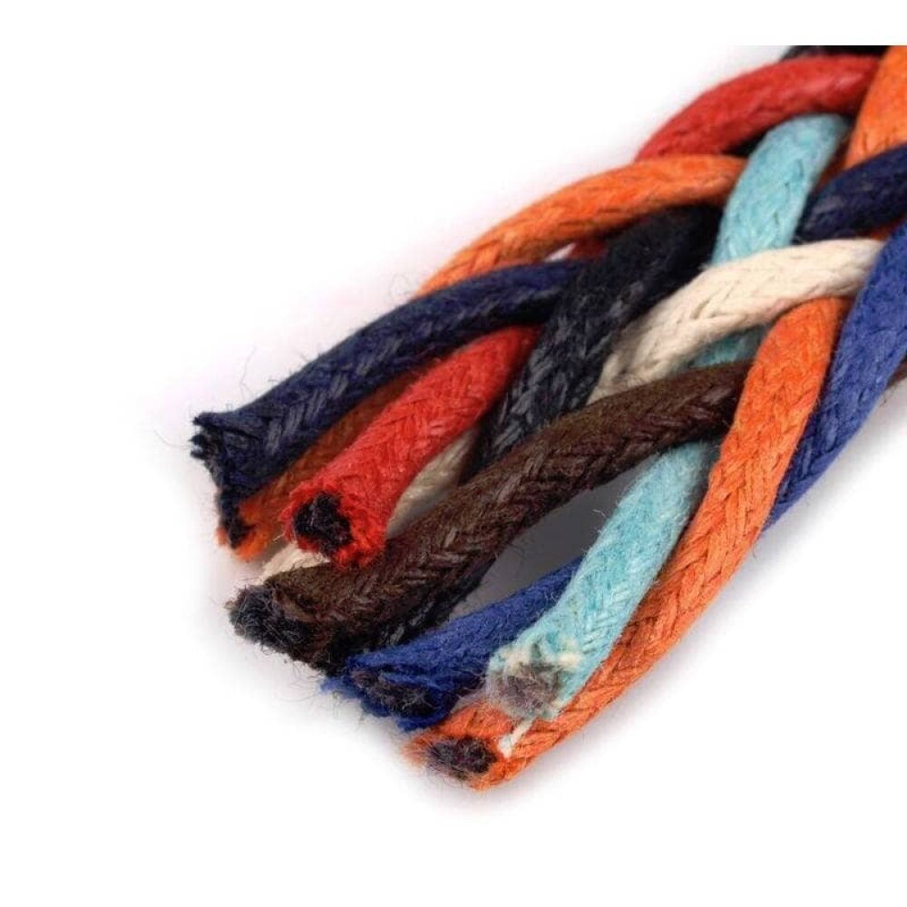 Sangle corde tressee multicolore 18mm en coton / sangles en coton  bandoulières anses de sac, ceintures, cabas, besaces - Un grand marché