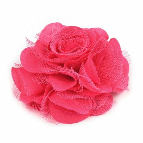 Grosse fleur en tissu pour cheveux ou broche / nombreux coloris / fleur décorative tissu, fleur mariage, fleur pour revers