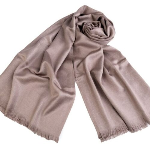 Etole polyester lurex gris argent ou rose gold / écharpe, foulard métallisé