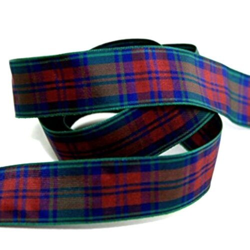 Ruban tartan écossais lindsay / toutes largeurs / ruban écossais, ruban à carreaux, ruban plaid