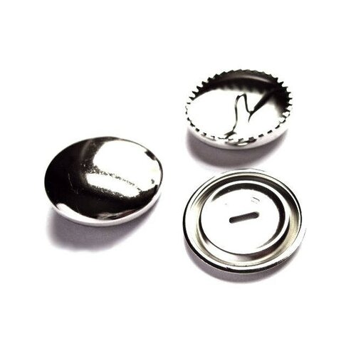 5 boutons métal a recouvrir / 11-15-19-29-38 mm / boutons ronds vierges en métal, boutons a couvrir, base boutons tissu