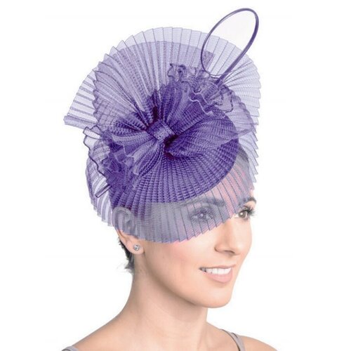 Bibi mariage fleur violet / chapeau mariage, accessoire de coiffure mariage