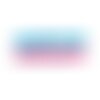 Elastique sequins tricolore 30mm  / bleu blanc rose / elastique paillettes pour costumes, sport, gym, justaucorps