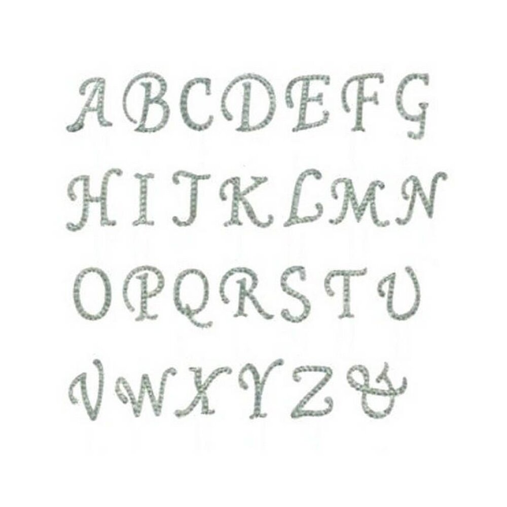 Lettre strass cristal 4 cm sans tige  alphabet cristal pour scrapbooking,  initiales monogramme mariage - Un grand marché