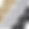Galon dentelle organza et lurex brodé de sequins 45mm / or, argent, noir / galon dentelle argent, broderie dentelle mariage, ruban dentelle