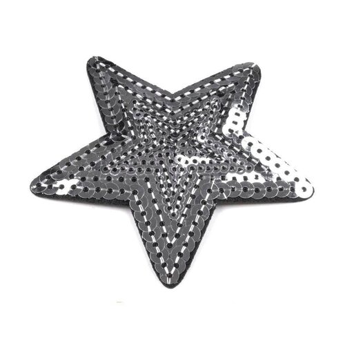 2 patch thermocollant étoile sequins 7cm / nombreux coloris / patch transfert étoiles avec sequins paillettes, application thermocollante