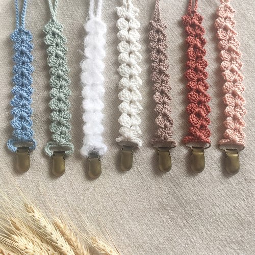 Attaches tétines/ sucettes, pince vintage