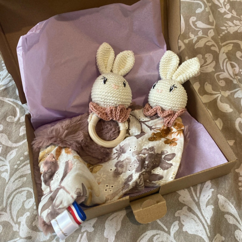Coffret doudou + hochet