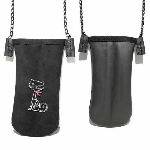 Etui à lunettes avec chainette à porter autour du cou