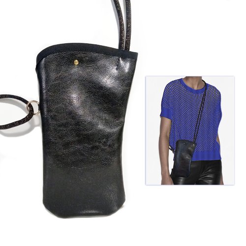 Pochette de soirée bandoulière pour téléphone portable