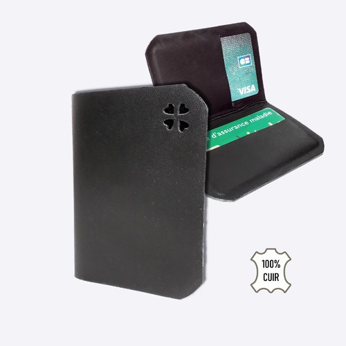 Porte carte bancaire cuir femme