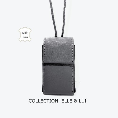 Cache paquet cigarettes en cuir pour femme homme