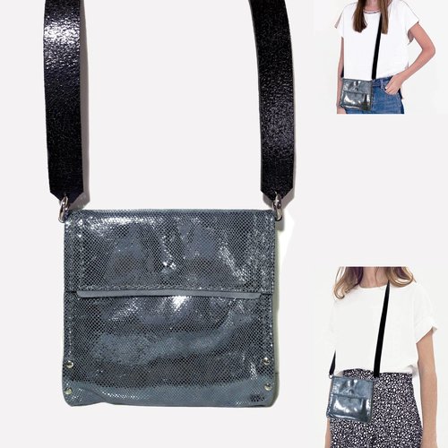 Petit sac brillant - petite pochette bandoulière ado ou jeune femme