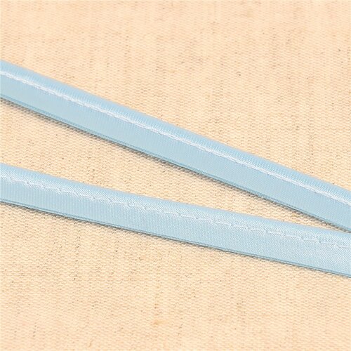 Passepoil satin 10mm bleu clair au mètre