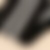 Bande de bord côte 1.2mx85mm noir argent lurex