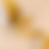 Bobine 15m passepoil velours jaune or  5mm