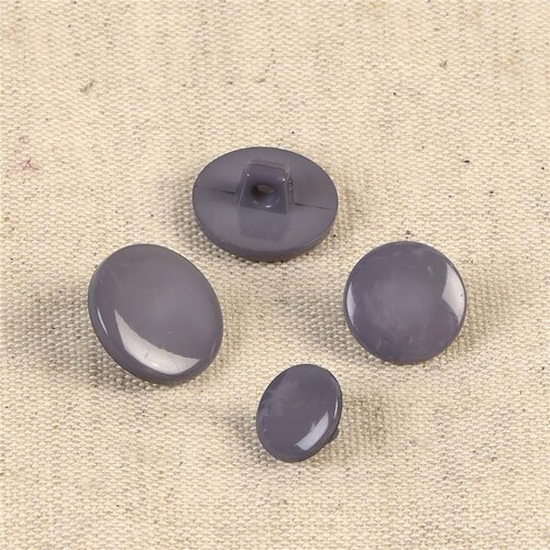 Lot de 6 boutons à queue nylon recylé gris foncé