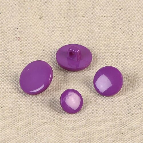 Bouton à queue nylon recylé violet lilas