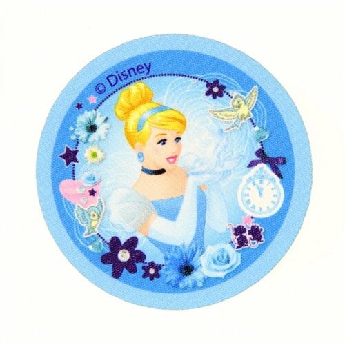 Ecusson imprimé princesse cendrillon 6.5x6.5cm