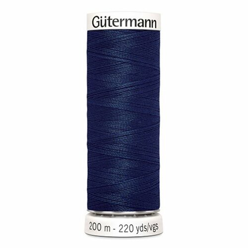 Bobine fil à coudre gütermann 200m bleu marine 100% polyester - 011