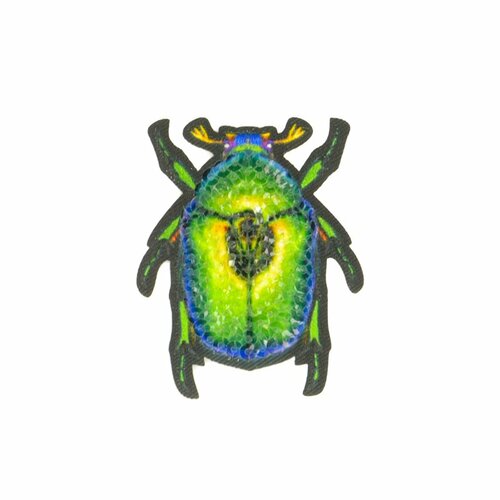 Ecusson thermocollant insecte scarabée 5x4cm