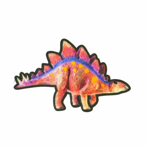 Ecusson thermocollant dinosaure stégosaure 7x4cm