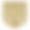 Ecusson thermocollant sport classique beige 5cm x 4,5cm