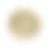 Bouton rond 4 trous beige