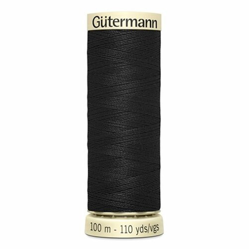 Bobine fil gütermann 100m polyester noir - 0000