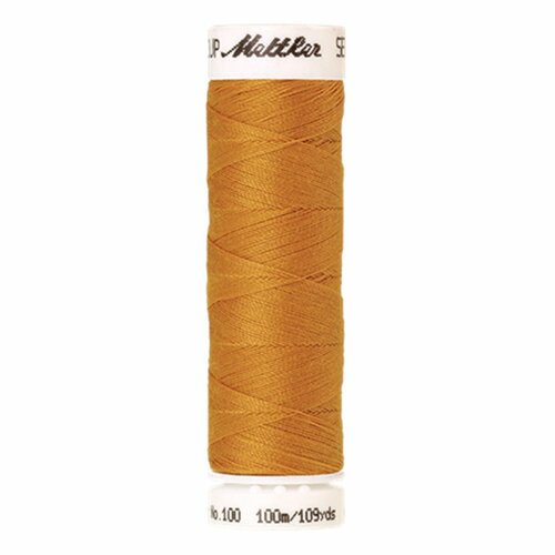Bobine fil seralon mettler amann polyester 100m jaune moutarde - 0118