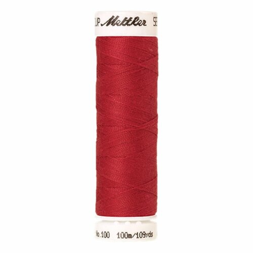Bobine fil seralon mettler amann polyester 100m rouge - 0102