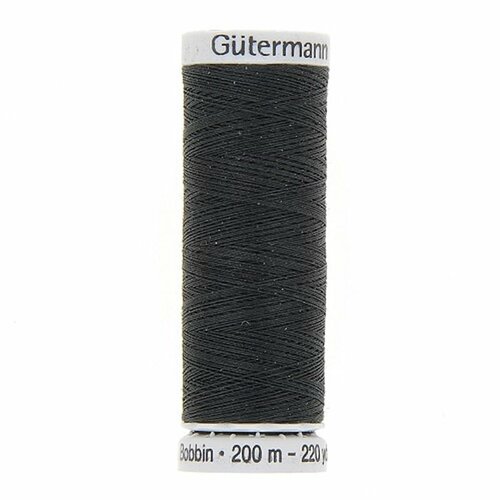 Bobine fil à broder gütermann 200m noir 100% polyester - 1005