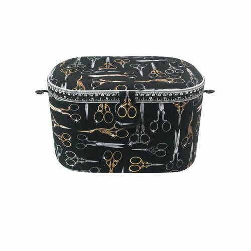 Boîte couture 21x31x17cm ciseaux