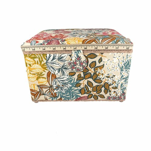 Boîte couture 21x28x19cm beige