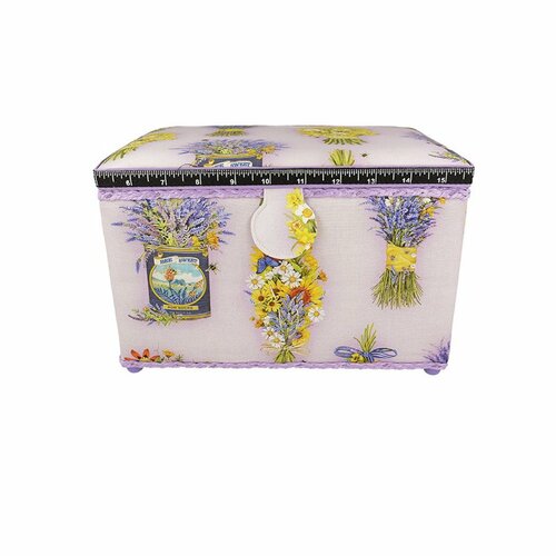 Boîte couture 21x28x19cm lavande