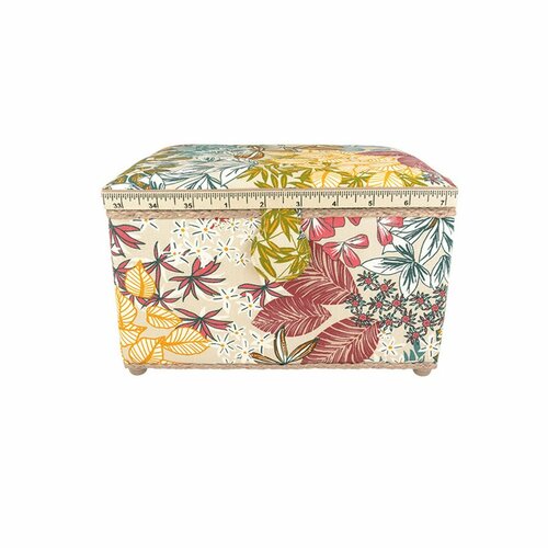 Boîte couture 18x26x16cm beige