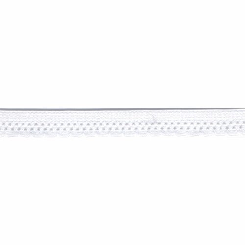 Bobine 25m élastique lingerie 13mm blanc 13mm