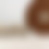 Bobine 20m sangle rayures tricolore marron café blanc 38mm
