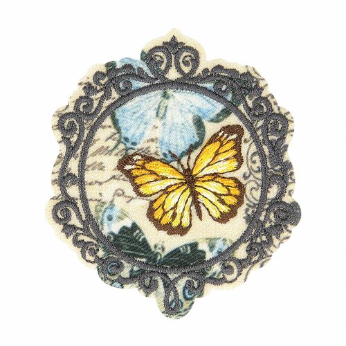 Ecusson thermocollant vintage papillon 5,5cm x 4,5cm