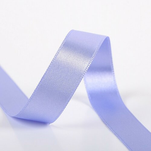 Bobine 25m ruban satin double face lilas clair