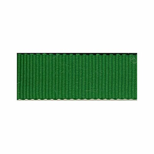 Disquette 25m gros grain petersham 3mm vert fonce